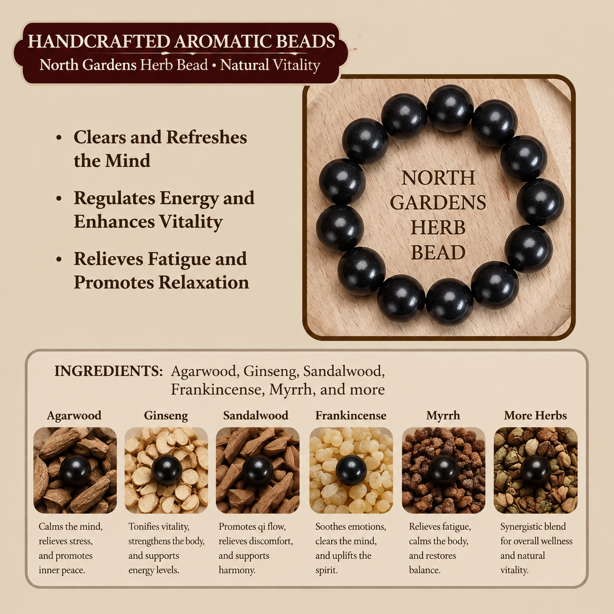 Puyun North Gardens Bead Bracelet