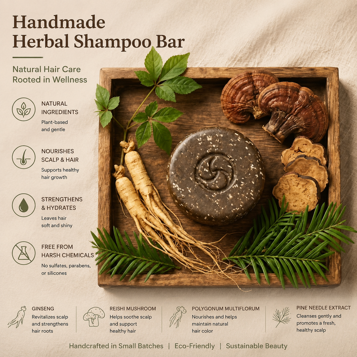 Puyun Herbal Shampoo Bar